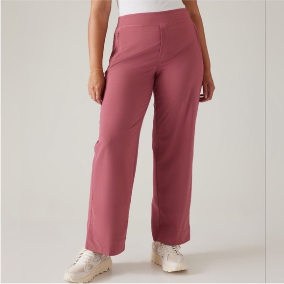 Athleta Pants - New Athleta Brooklyn Heights Pants Size 18 Mauve Rose Pink